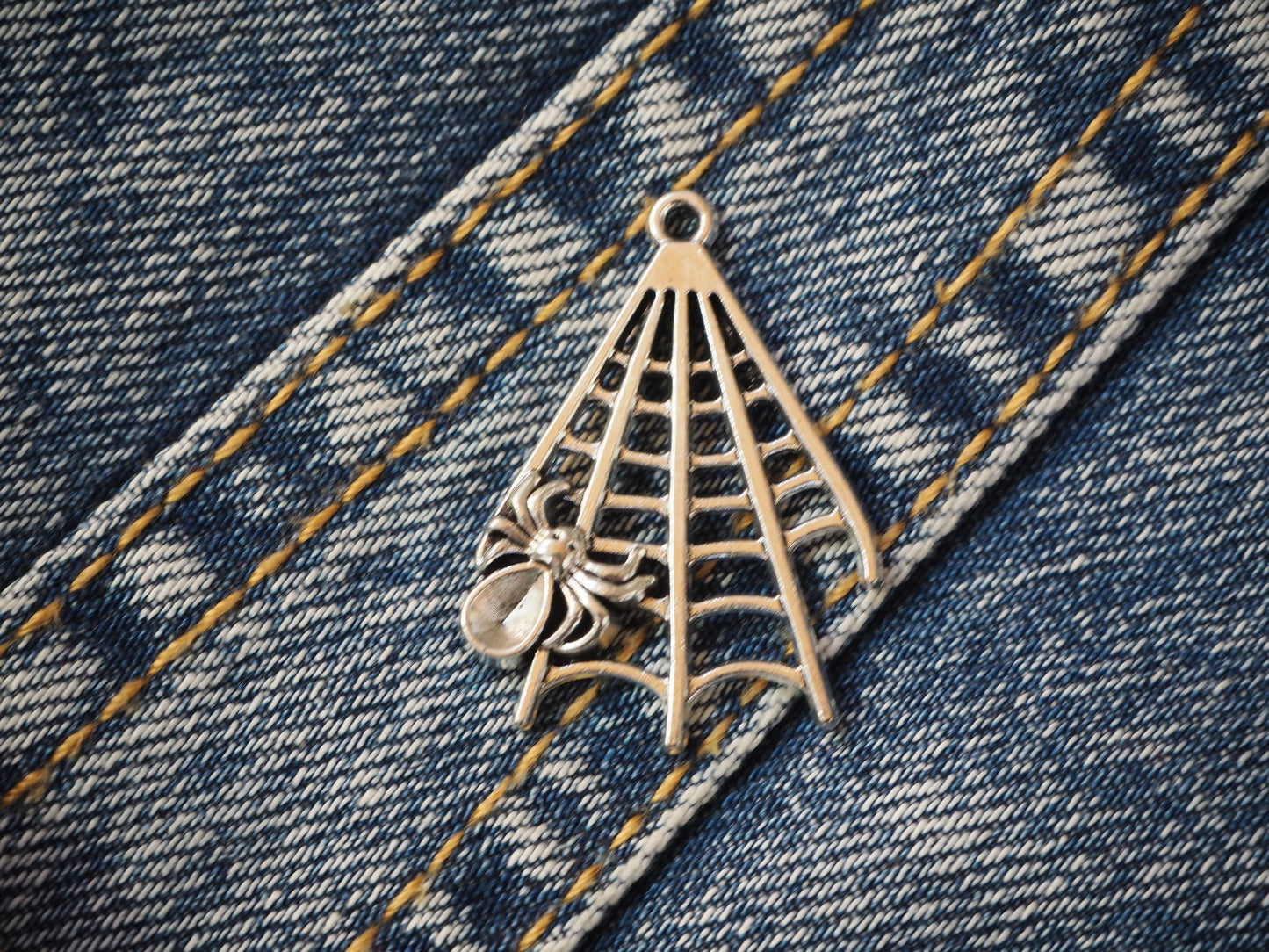 Spider Web Metal Pendant