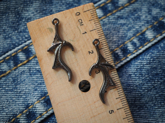 Bat Wing Metal Pendant