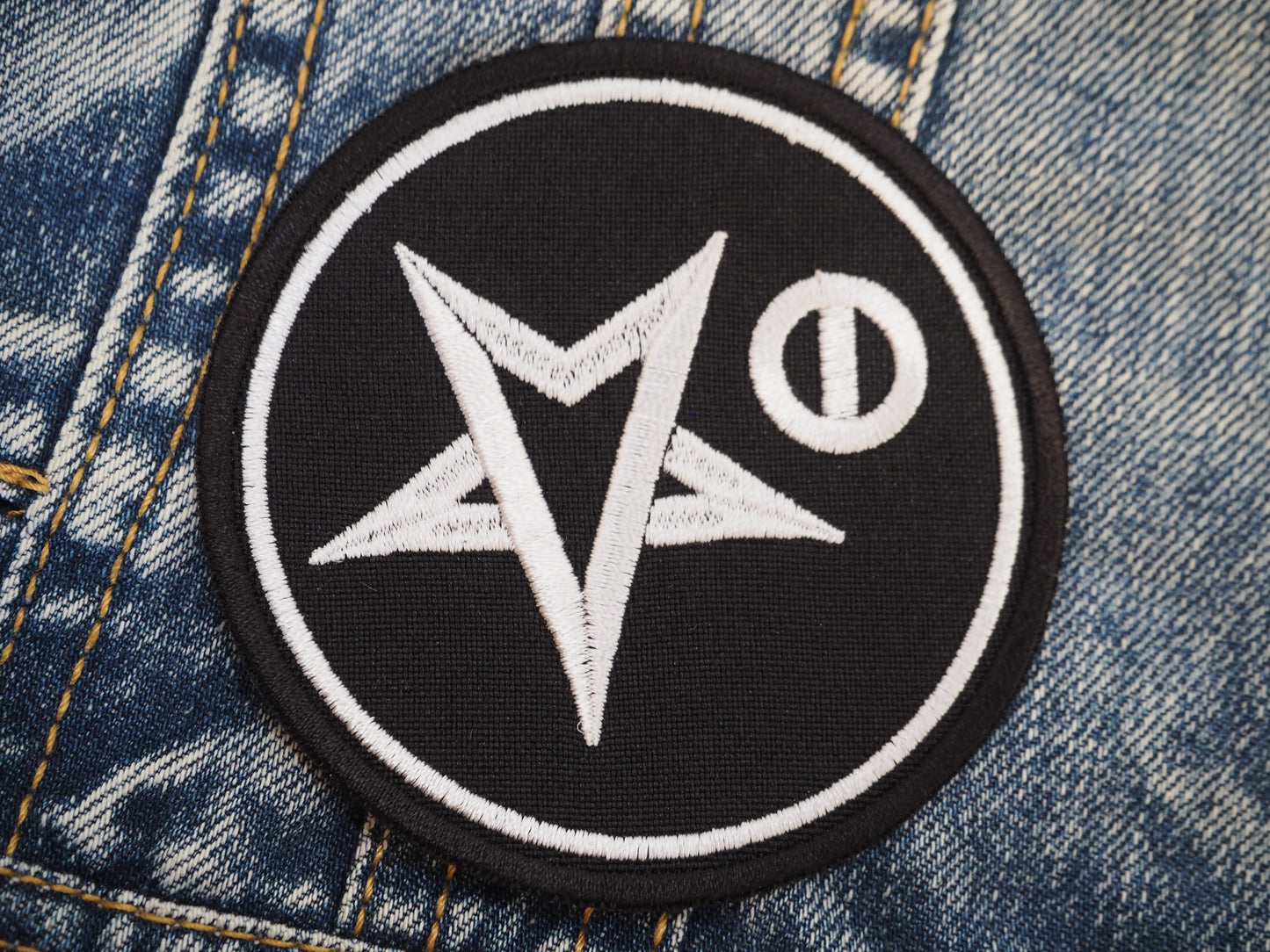 Satanic Warmaster Pentagram Black Metal Embroidered Patch