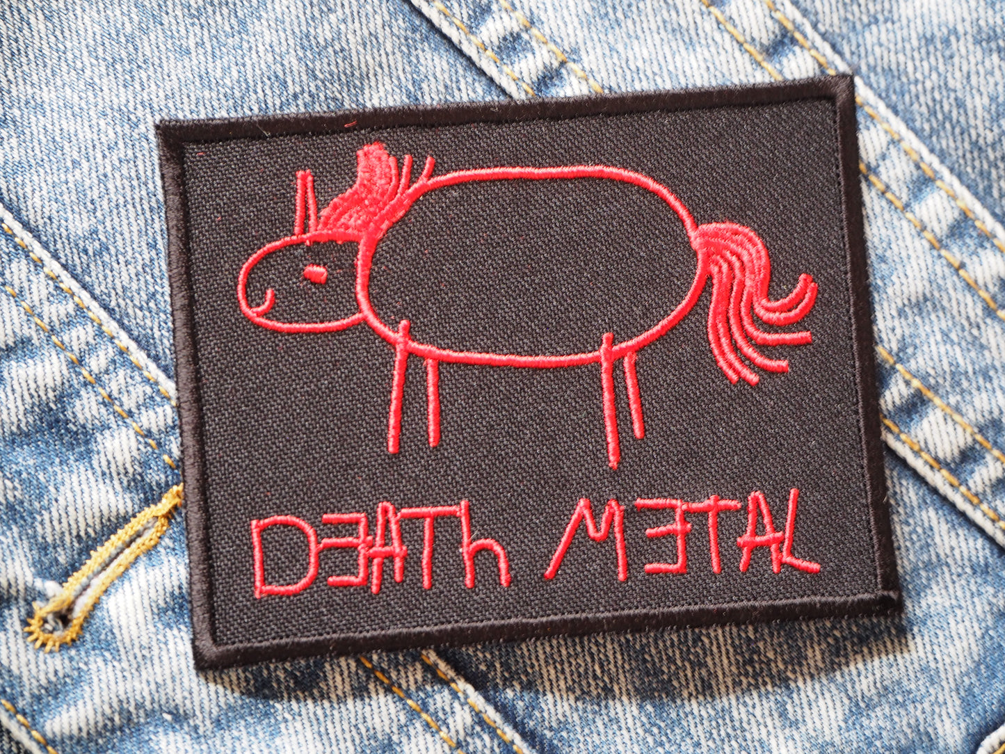 Death Metal Unicorn Patch