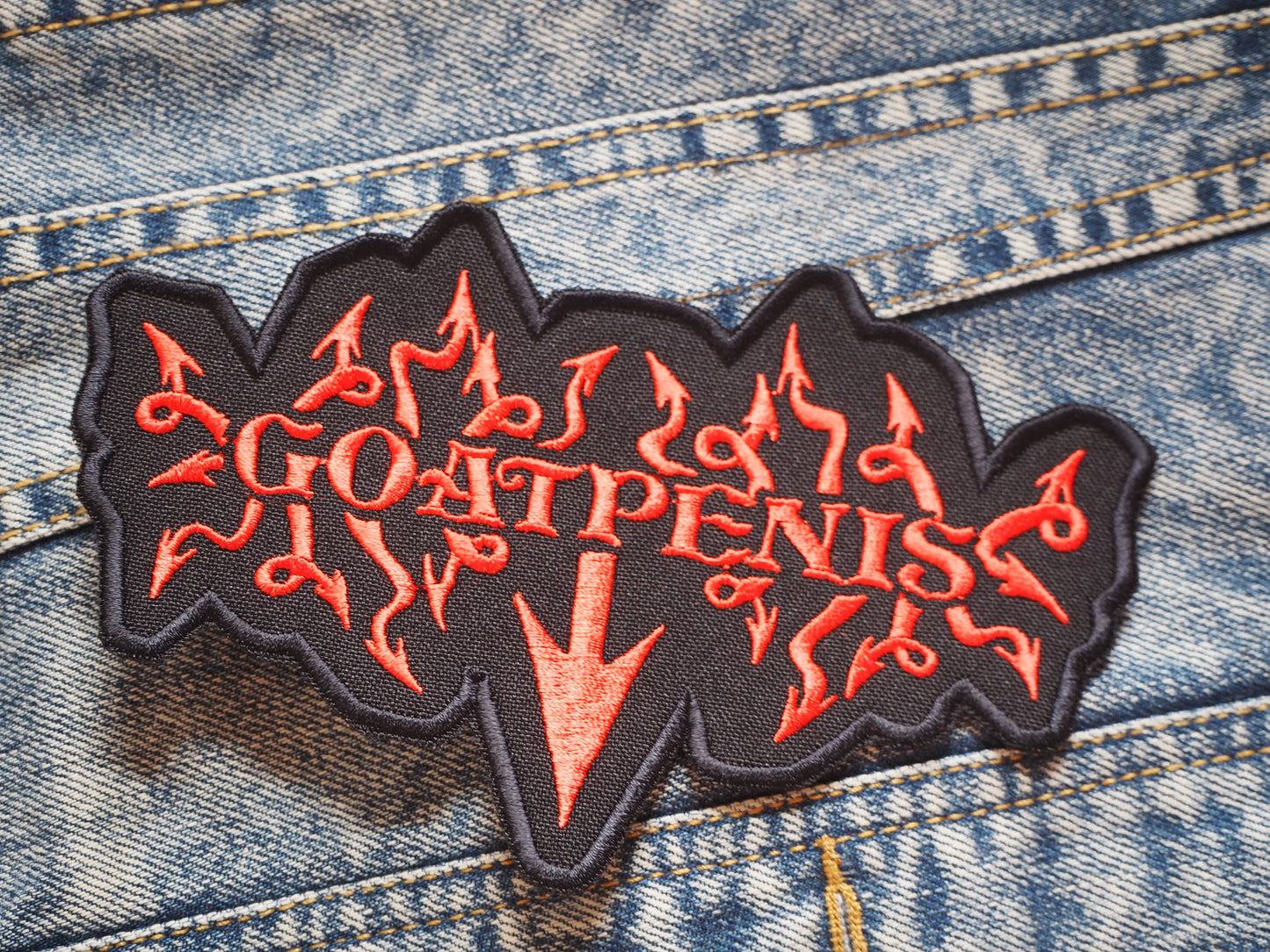 Goat Black Thrash Death Metal Embroidered Patches