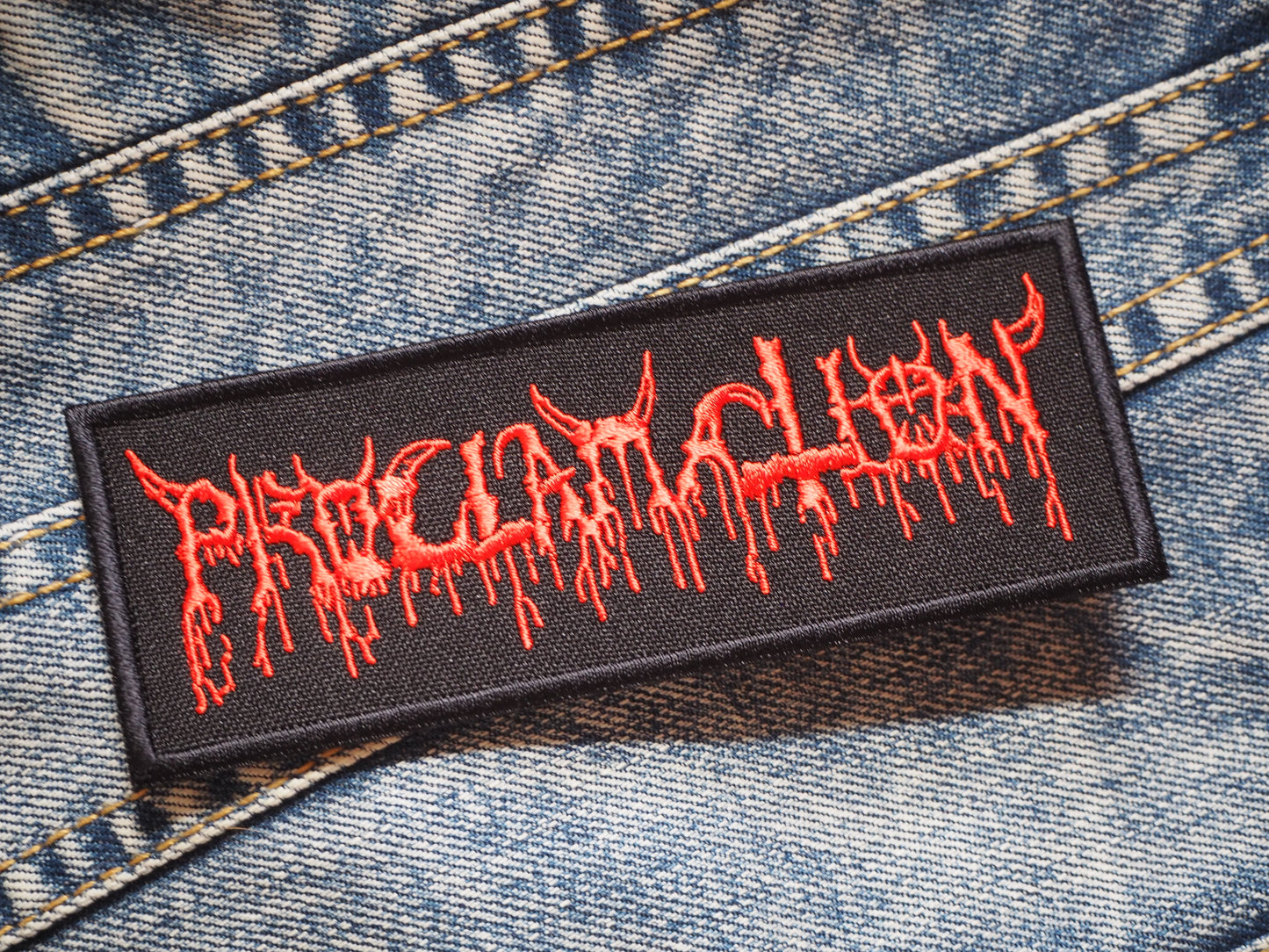Goat Black Thrash Death Metal Embroidered Patches
