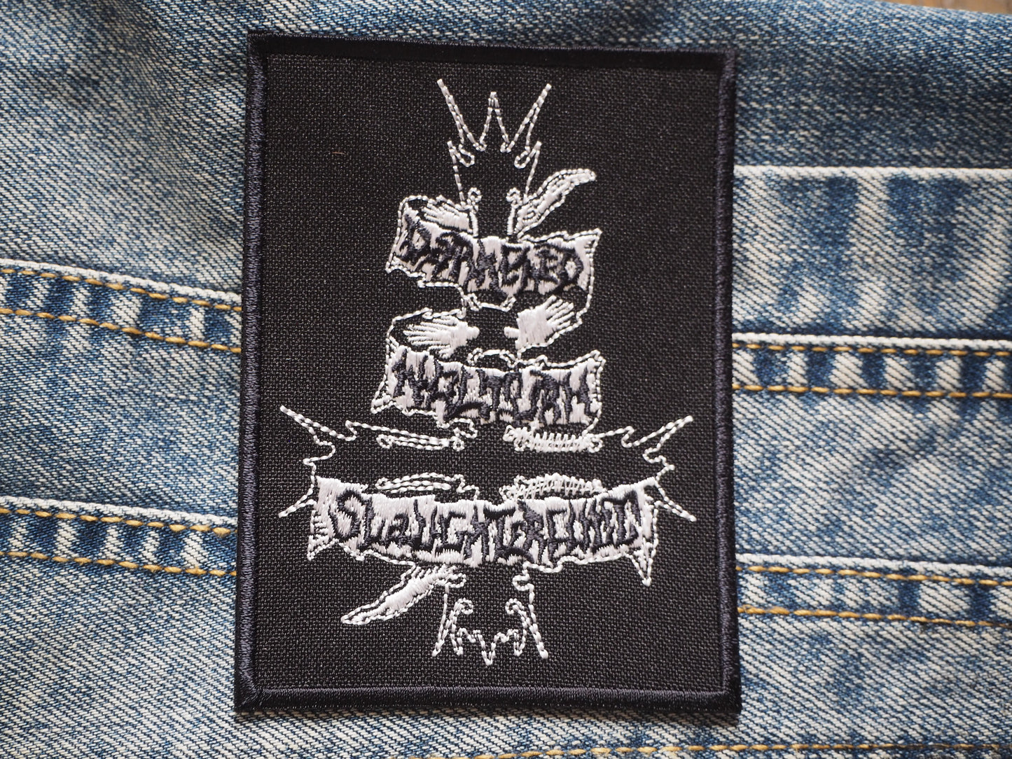 Darkened Nocturn Black Metal Embroidered Patch