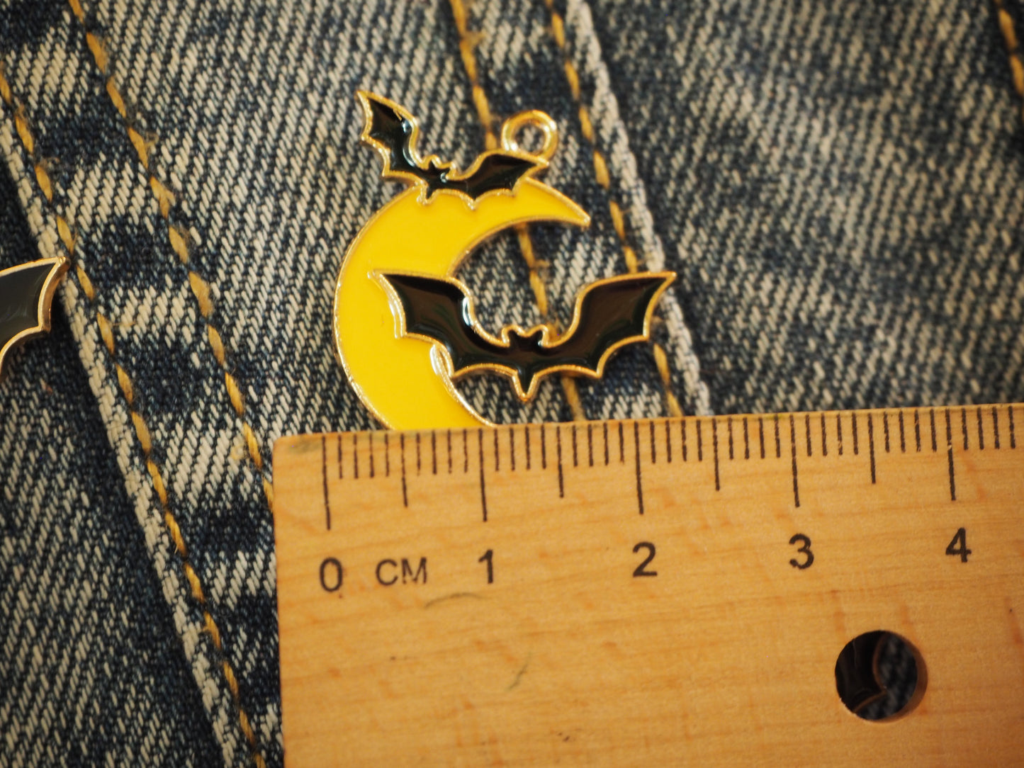 Vampyric Moon metal pendant