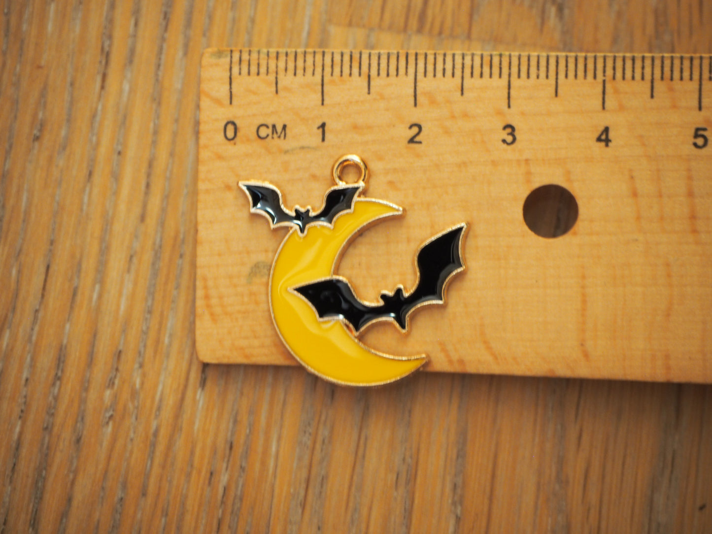 Vampyric Moon metal pendant