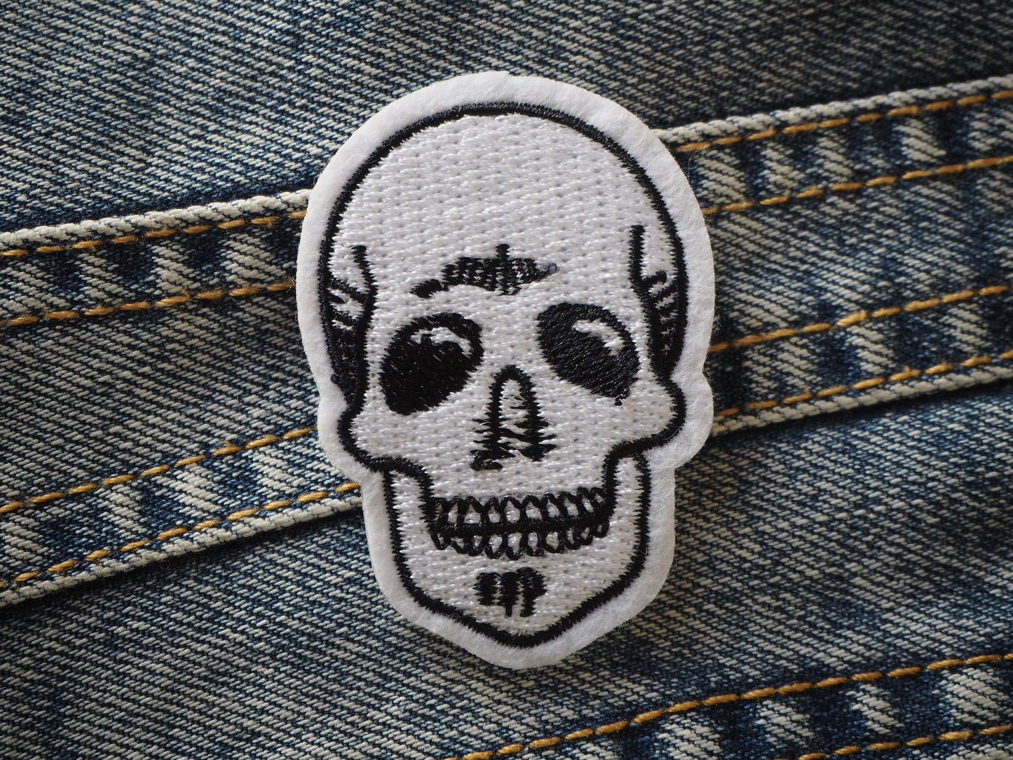 SKULL Embroidered Horror patch