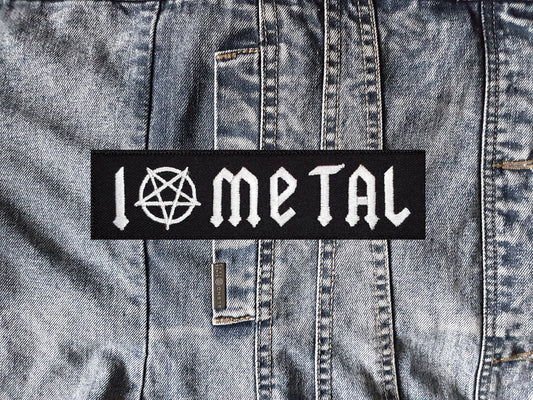I Love Metal Embroidered patch