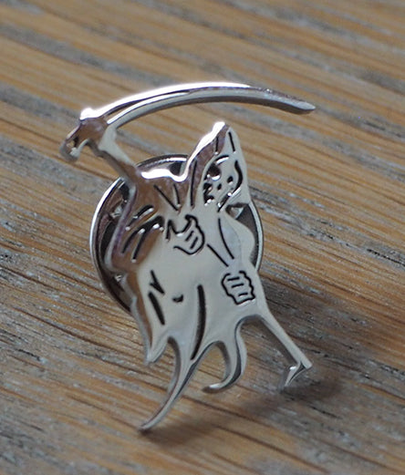 Death Figure Metal Pin