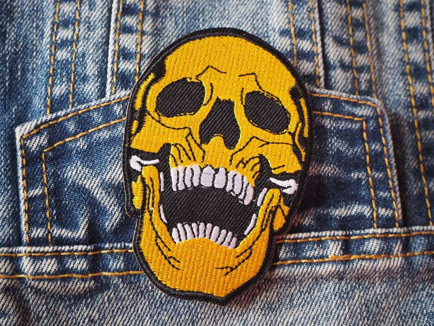 Skull Horror Skeleton Embroidered Patch