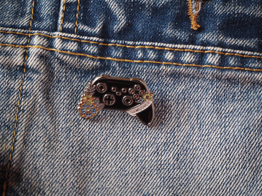 Retro Gaming Inspired Enamel Metal Pin