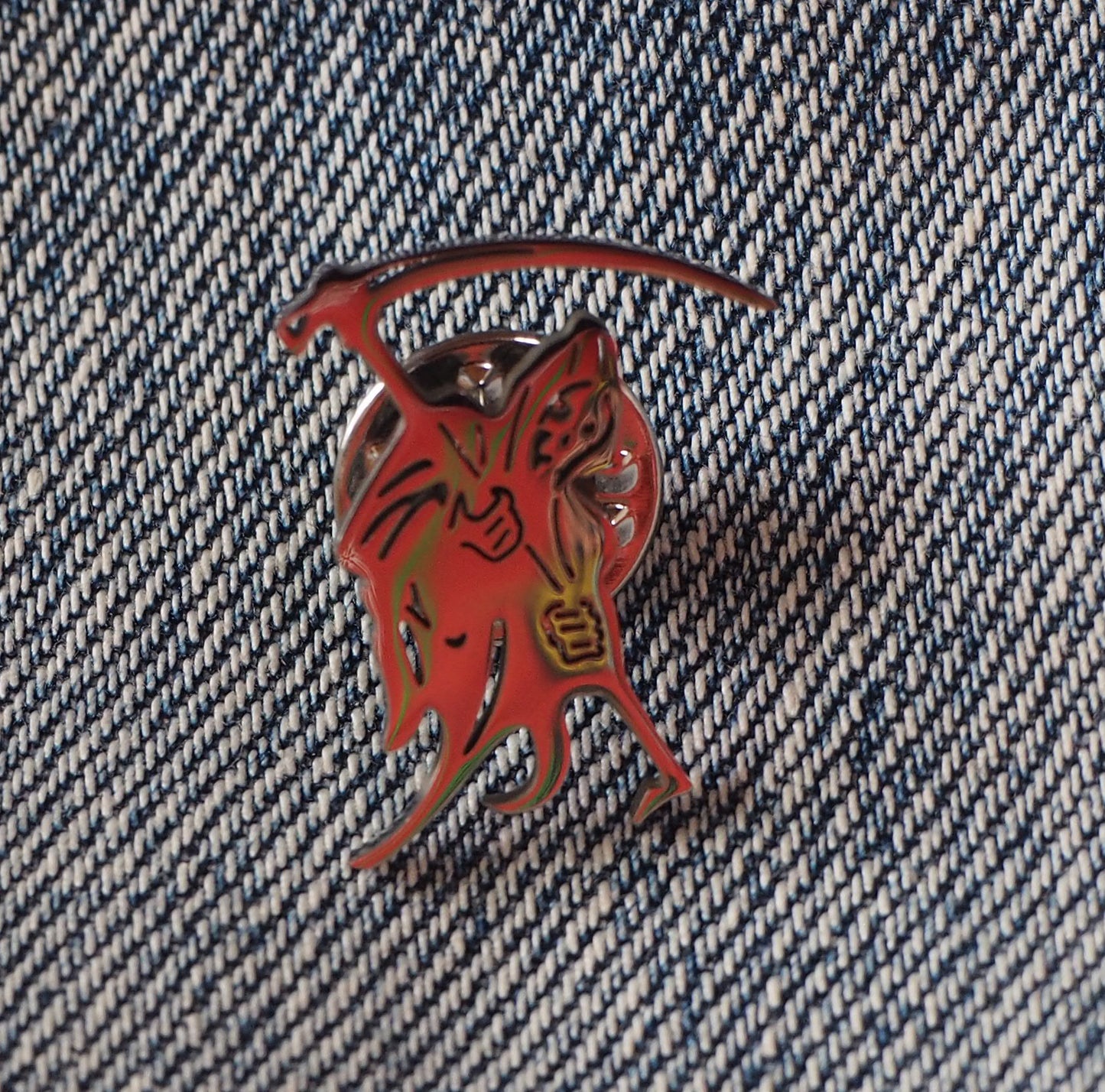 Death Figure Metal Pin