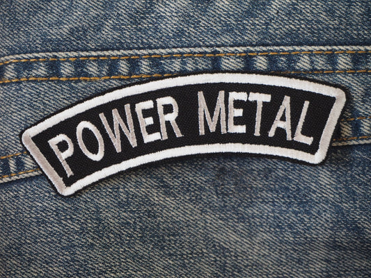 Power Metal Embroidered Patch