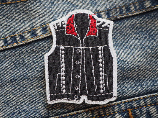 Battle Vest Jacket Punk Embroidered Patch