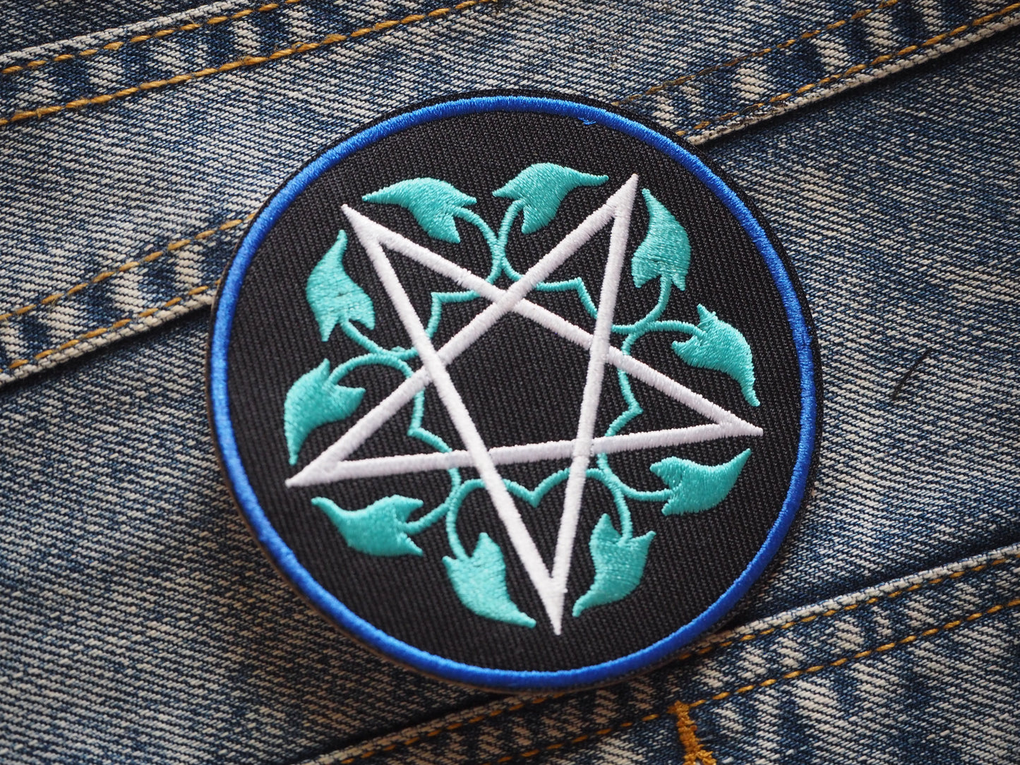 Pentagram Witch Embroidered Patch