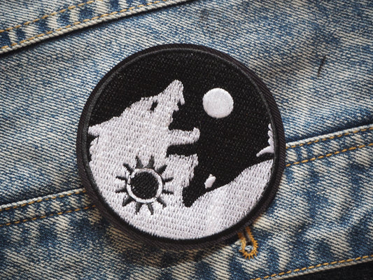 Viking Mythology Fenrir Wolf Embroidered Patch