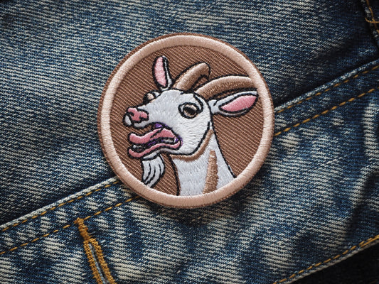 Goat Embroidered Patch