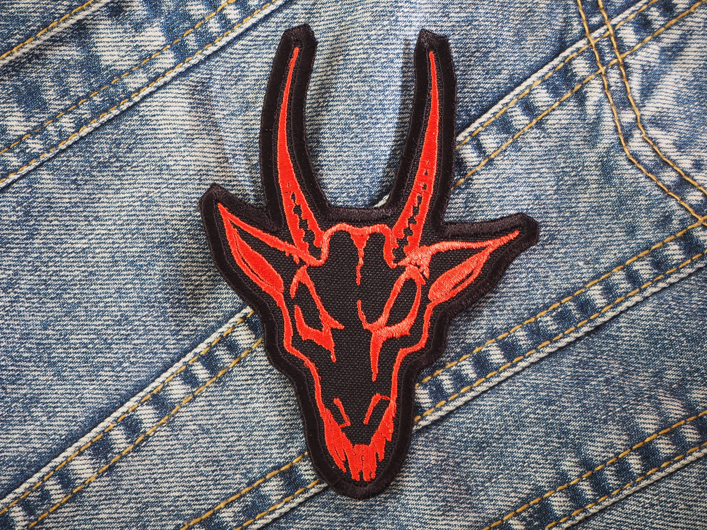 Goat Black Thrash Death Metal Embroidered Patches