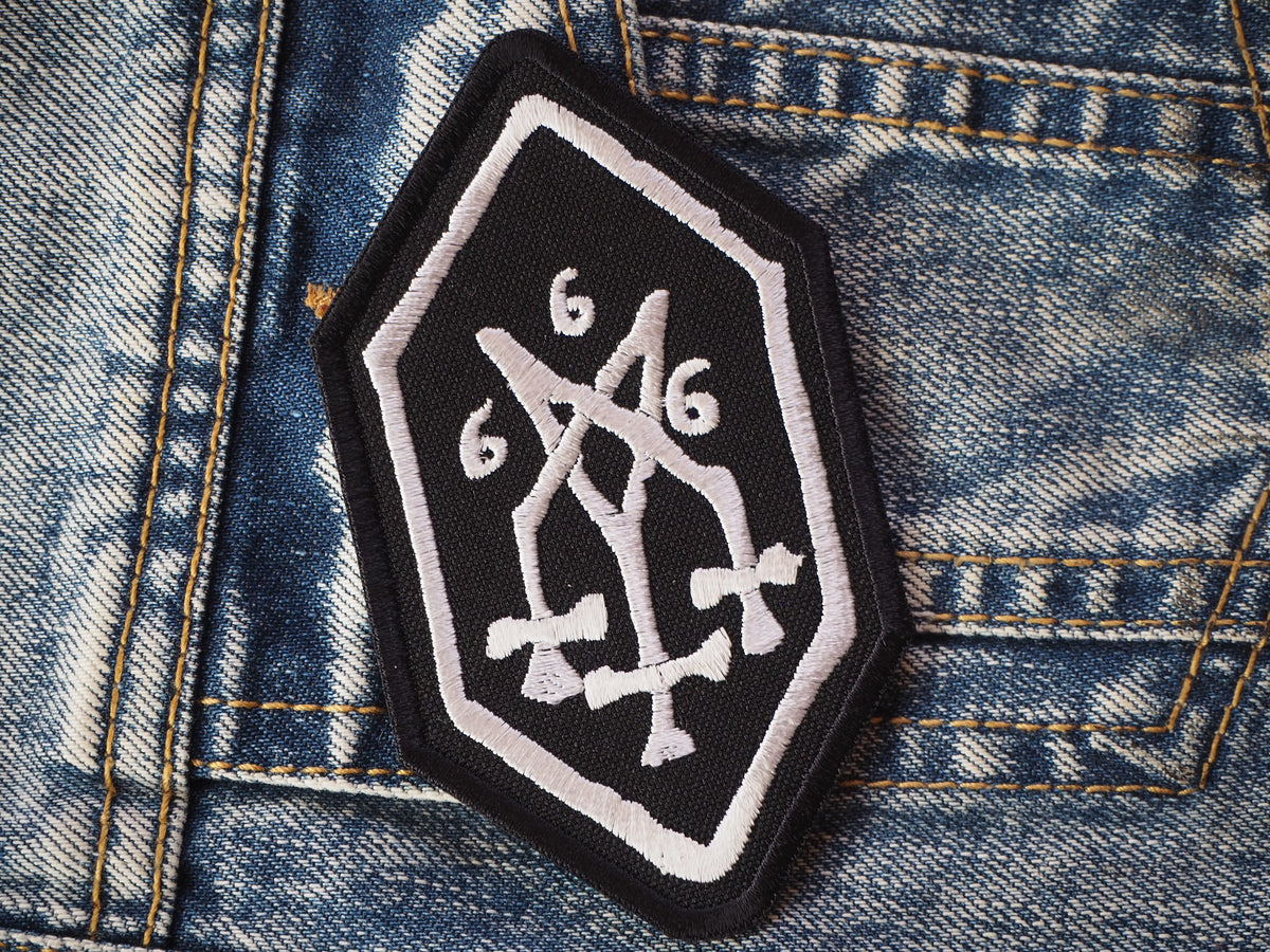 Black Metal Symbol Embroidered Patch
