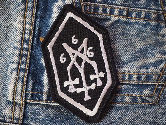 Black Metal Symbol Embroidered Patch