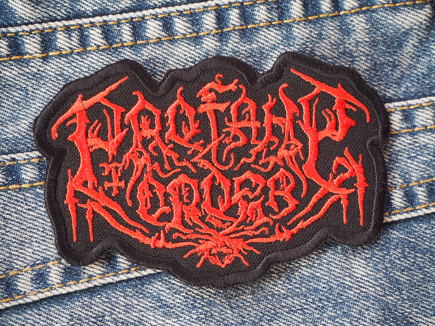 Goat Black Thrash Death Metal Embroidered Patches