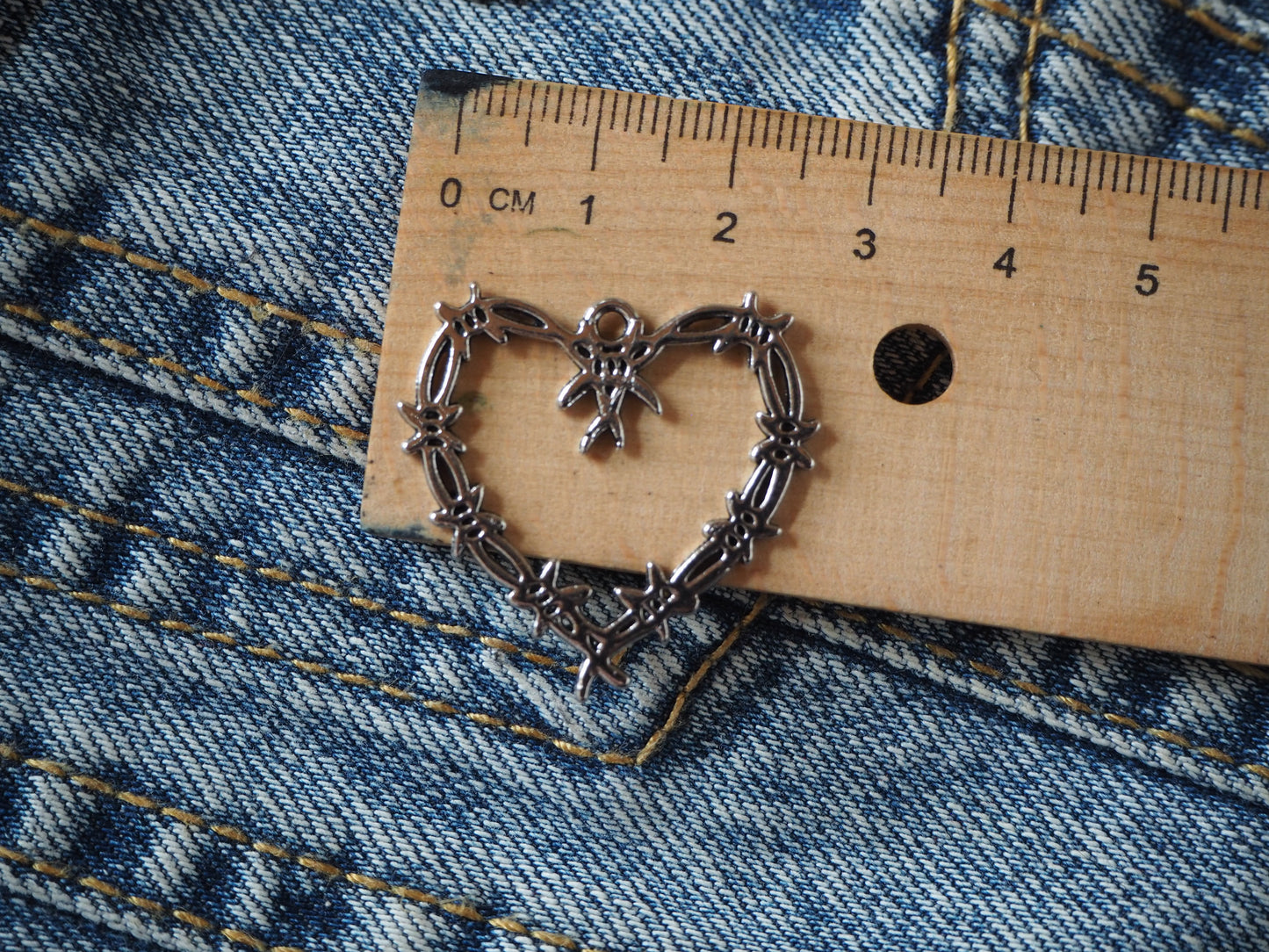 Depressed Heart Metal Pendant