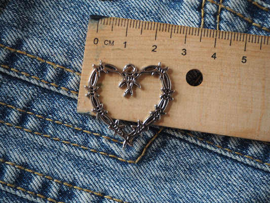 Depressed Heart Metal Pendant
