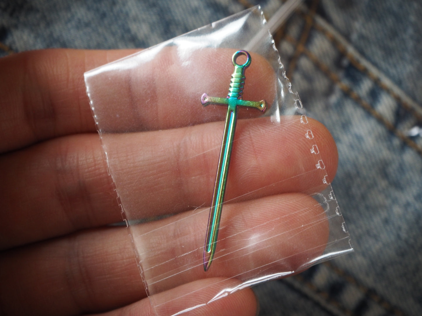 Sword Medieval Dungeon Synth Metal Pendant