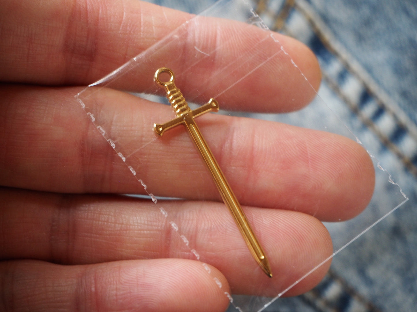 Sword Medieval Dungeon Synth Metal Pendant