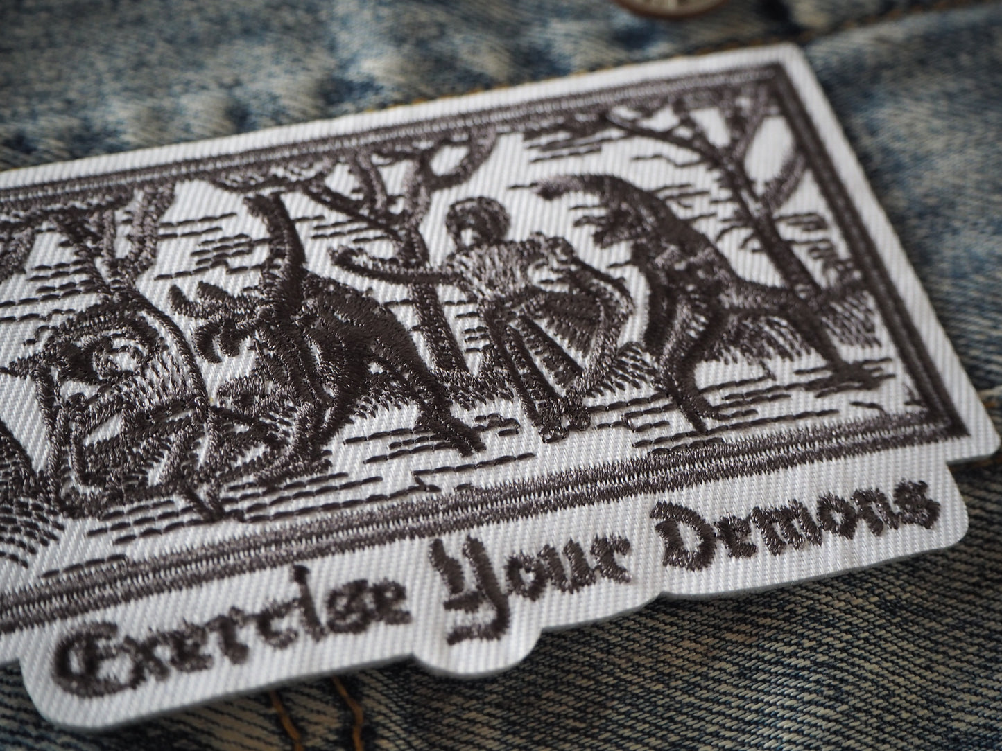 Exercise Your Demons Woven patch