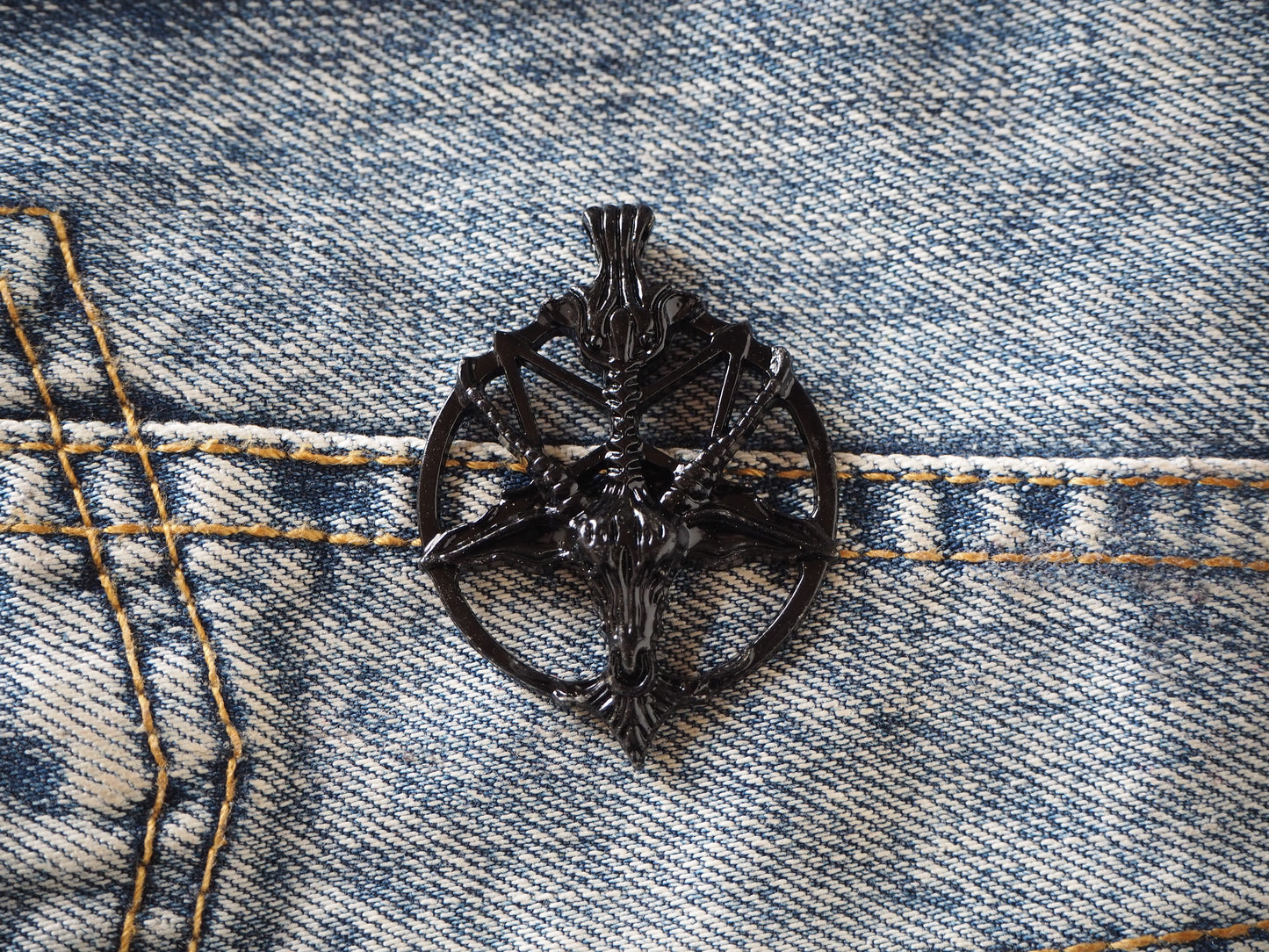 Goat Pentagram Baphomet Metal Pendant