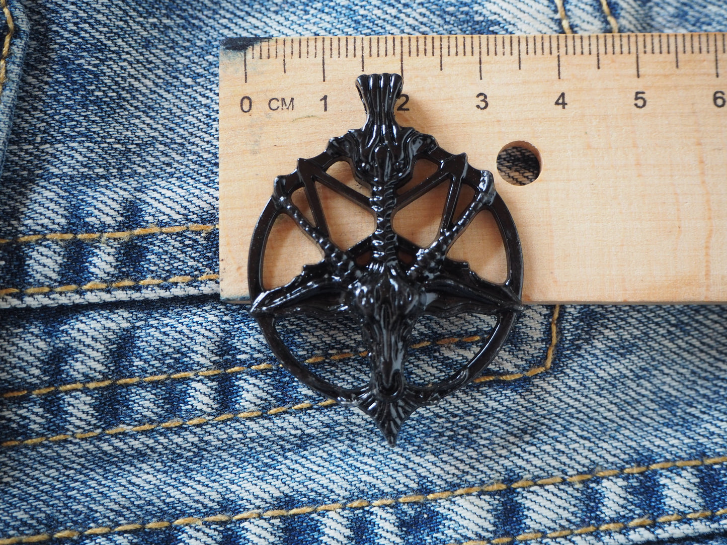 Goat Pentagram Baphomet Metal Pendant