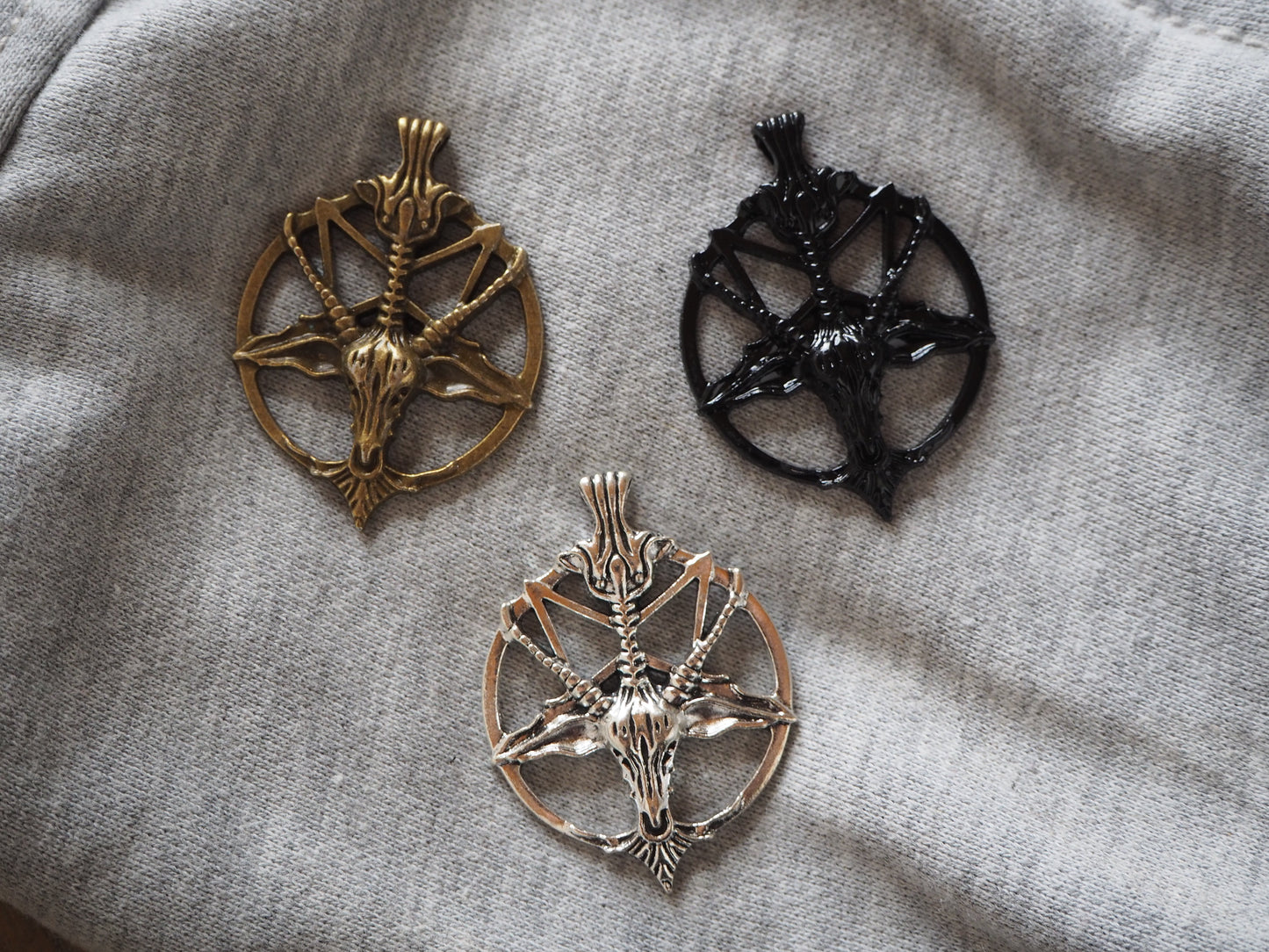 Goat Pentagram Baphomet Metal Pendant
