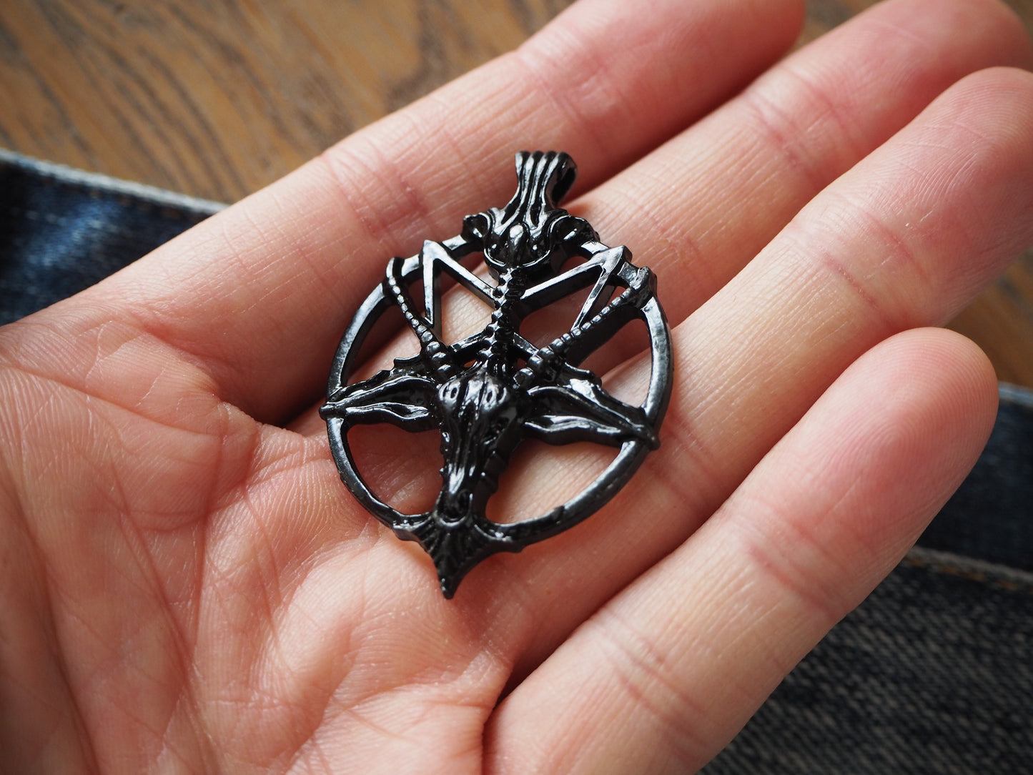 Goat Pentagram Baphomet Metal Pendant