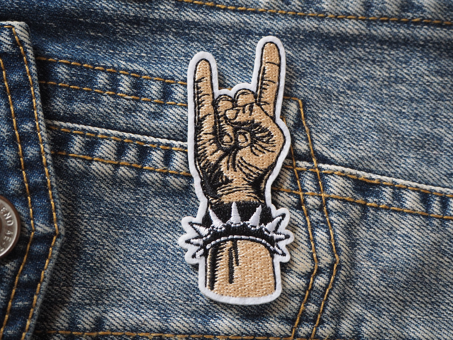 HEAVY METAL Symbol Embroidered patch