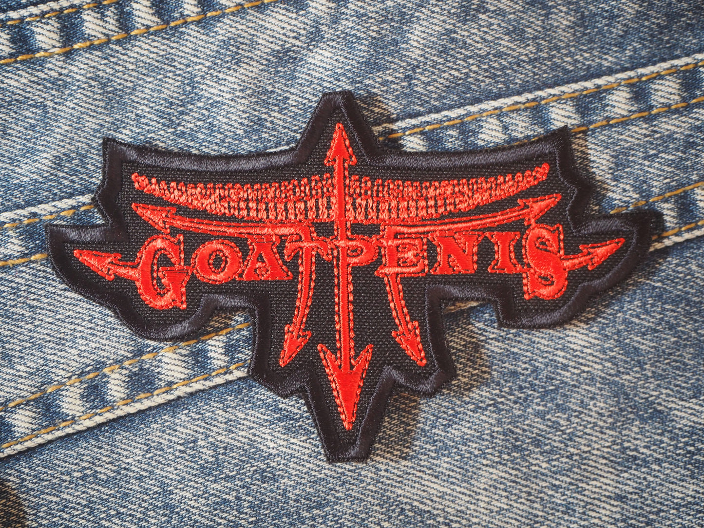 Goat Black Thrash Death Metal Embroidered Patches