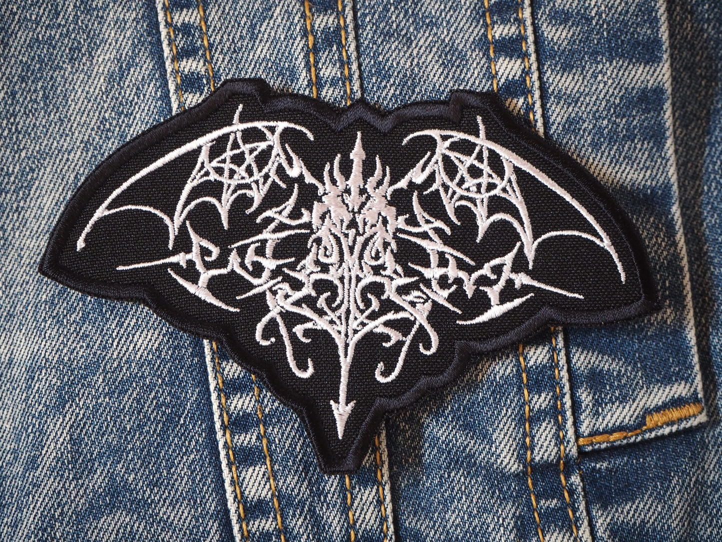 Atmospheric Black Doom Metal Embroidered Patch