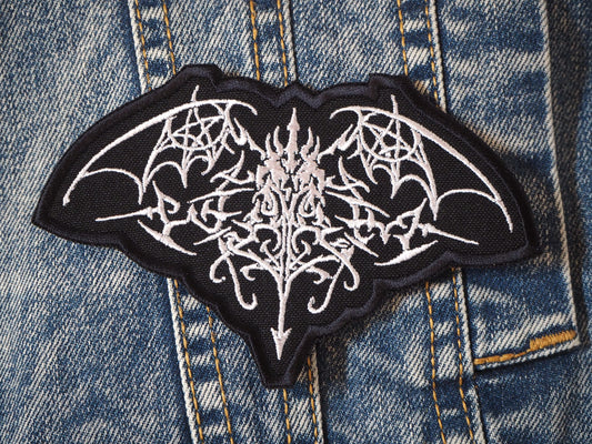 Atmospheric Black Doom Metal Embroidered Patch