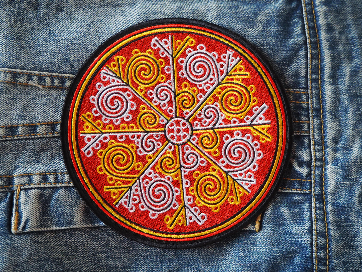 Folk Ornament Embroidered Patch