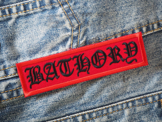 Viking Black Metal Black/Red Embroidered Patch