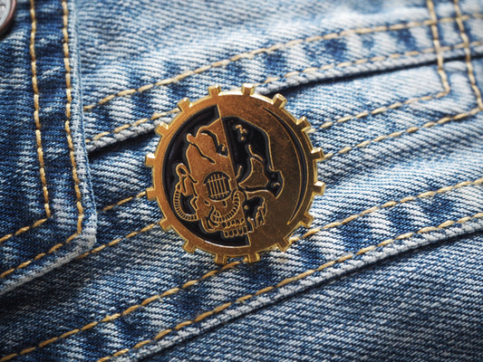 Skeleton Adeptus Enamel Metal Pin