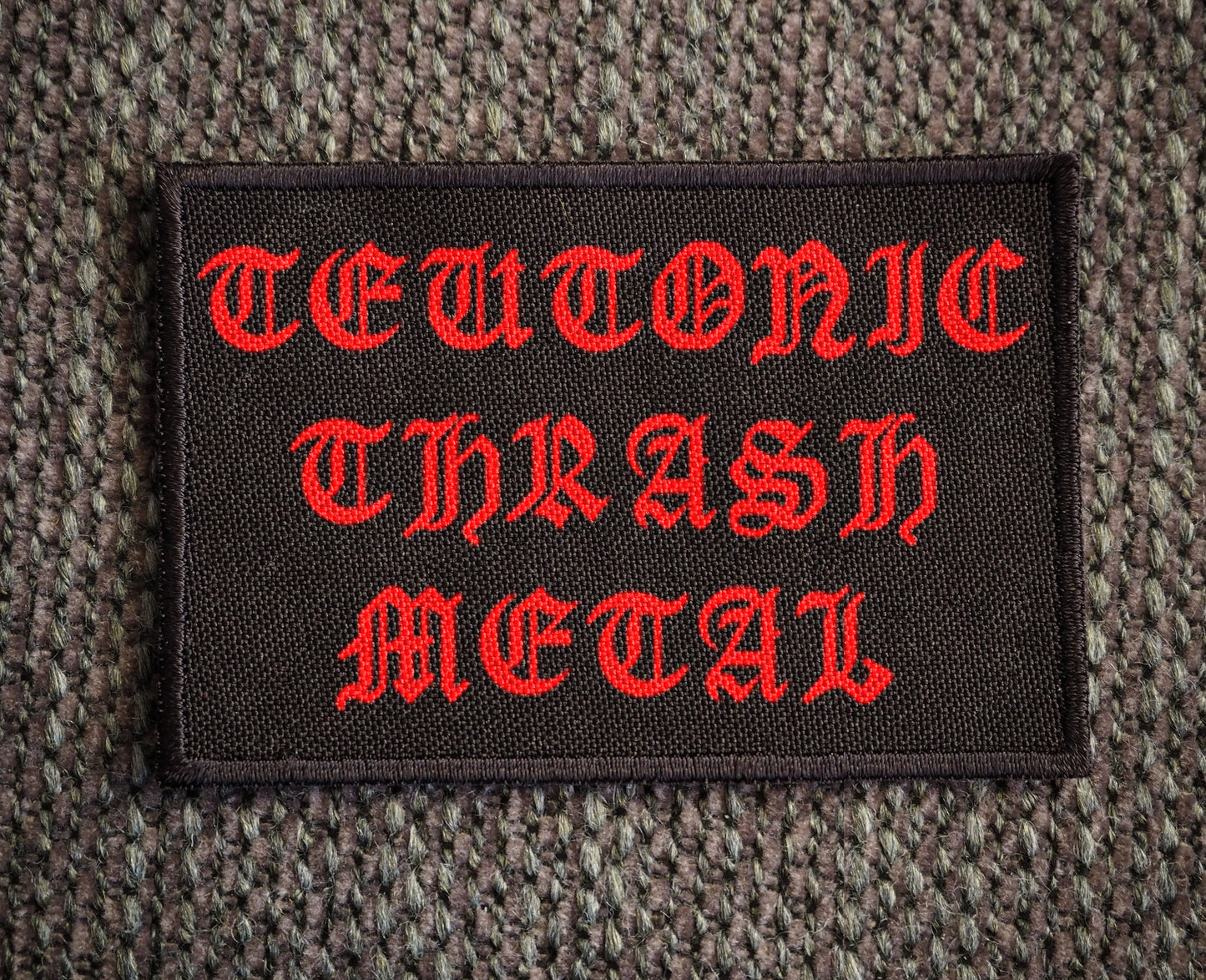Teutonic Thrash Metal Embroidered Patch