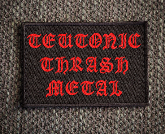 Teutonic Thrash Metal Embroidered Patch