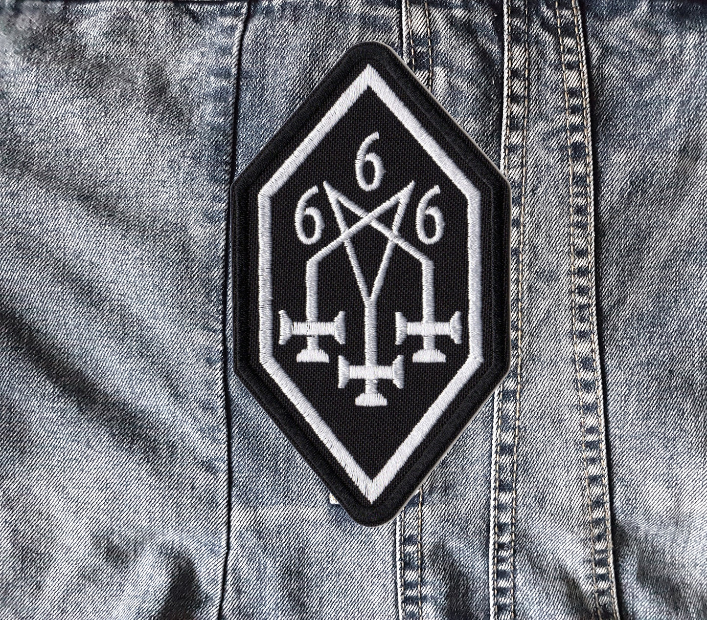 Black Metal Symbol Embroidered Patch
