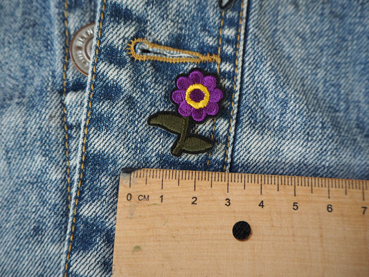 Flower purple mini patch