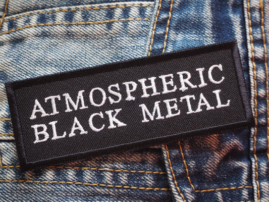 Atmospheric Black Metal Embroidered Patch
