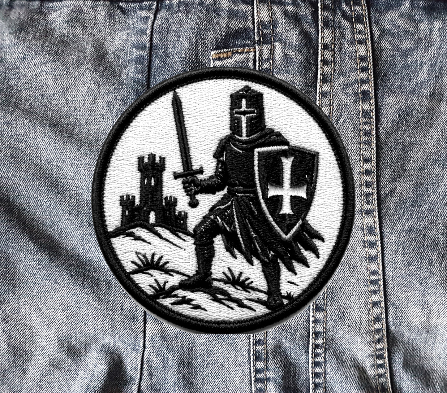 Castle Knight Dungeon Synth Medieval Embroidered Patch