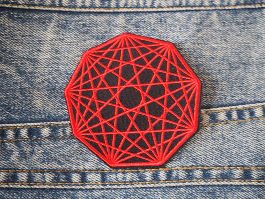 Nonagon Wizard Symbol Embroidered Patch