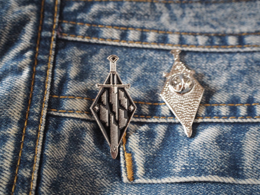 Sword Dungeon Synth Enamel Metal Pin