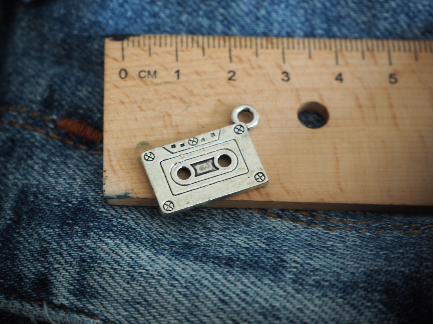 Audiocassette Metal Pendant