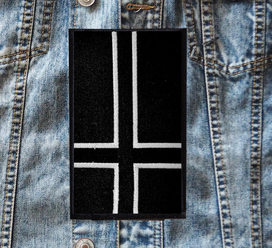 Norwegian Black Metal Flag Embroidered Patch